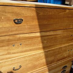 桐たんす上下２棹高さ合計１０１ｃｍの画像