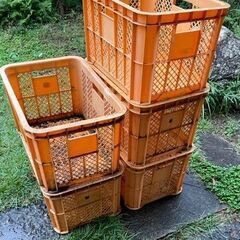 ＊差し上げます　お引き取りのみ　プラスチック製コンテナ　5個＊