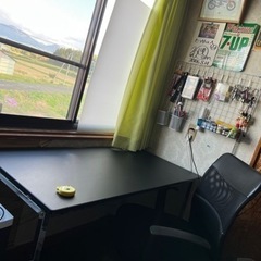 シンプルデスク 椅子セット