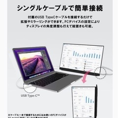 【早い者勝ち！】EHOMEWEI モバイルモニター WQXGA 16インチ 2Kの画像