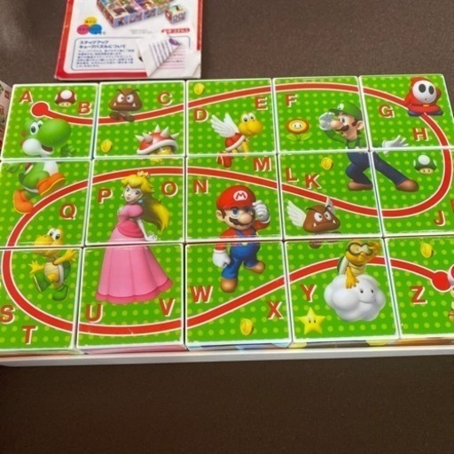 スーパーマリオ　キューブパズル15コマ　　パズル知育