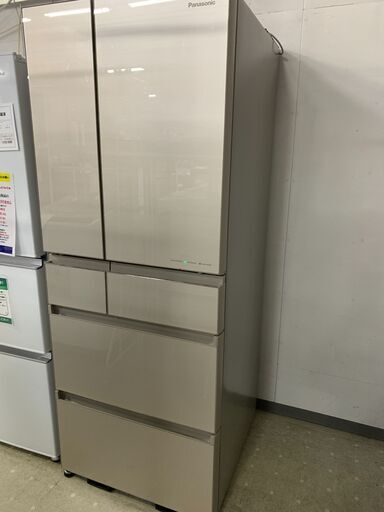 値下げ！　◎パナソニック　6ドア冷凍冷蔵庫450L　NR-SPF455X-N　重量97kg　シミ・ヒビ・キズあり　店頭引取りの場合5％引き◎