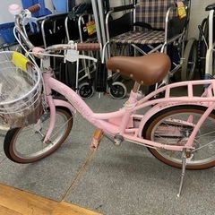 I346 子供用自転車 (ピンク) 補助輪付き♪　動作確認済・簡易クリーニング済