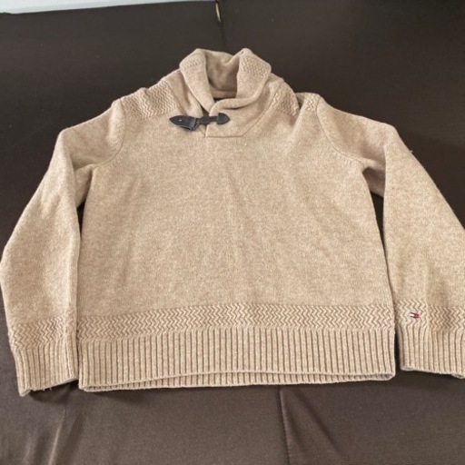 【トミーヒルフィガー】おしゃれセーター カーディガン ベージュ XL