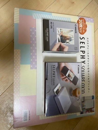 Canon SELPHY  SQUARE QX10 カラーインク、ラベルセット　20枚付き