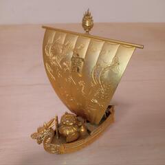 金の船　アンティーク　置物