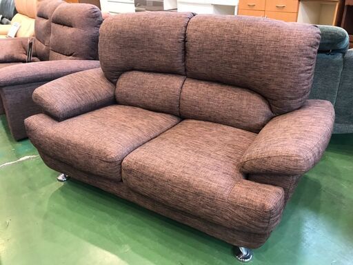 【愛品館八千代店】ニトリ　2人掛布張ソファ　NポケットA8