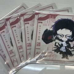 ☆眼鏡ふき　レンズクリーナー　文豪ストレイドッグス　芥川龍之介　５枚　新品・未使用の画像