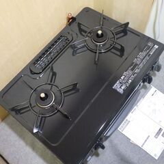 格安！極美品　2018年製　リンナイ Rinnai RTE564BKL/LP [ガステーブル プロパンガスLPG用 左強火 56cm幅 片面焼グリル ブラック]の画像