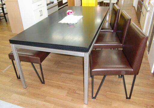 R076 高級 BoConcept ＆ AD CORE ダイニング5点セット、幅183cm