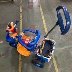 ● ミッキーマウス、ポップンカーゴ三輪車、三輪車の画像