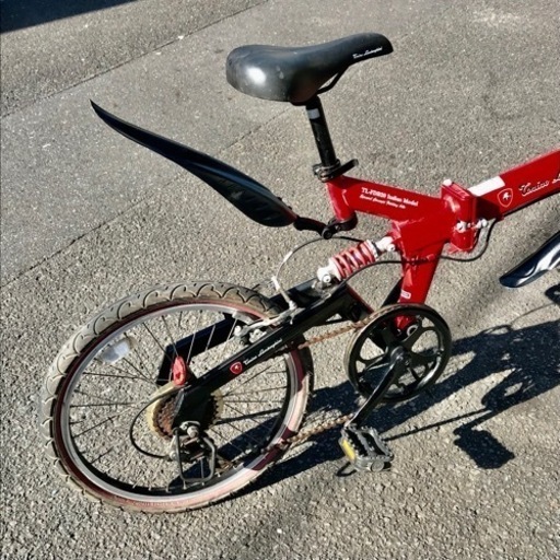 お取引感謝【人気車種】ランボルギーニロゴ・２０インチ・折りたたみ自転車・変速あり・中古