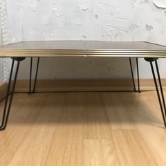昭和レトロ　折りたたみローテーブルの画像