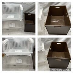 積み重ねラック　45㎝X34㎝X25㎝　2個／ケース　38㎝X2...