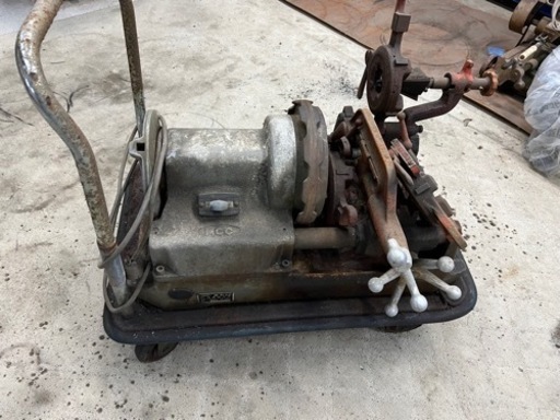 黒豹 80 ねじ切り１００V　パイプ　旋盤　ねじ切り　螺子　切　白管　黒管　ガス管　水道　設備　加工　機械