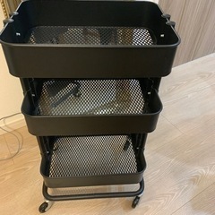 (受渡者様決定)お洒落収納✨IKEA イケア RASKOG ワゴン ブラック の画像