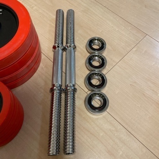 【価格交渉可】ダンベル＋シャフト　計50kg (25kg x 2セット) 