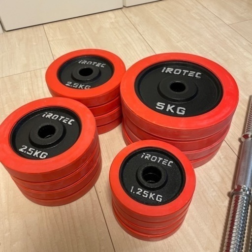 【価格交渉可】ダンベル＋シャフト　計50kg (25kg x 2セット) 