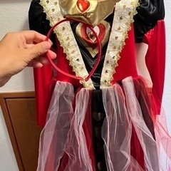 不思議の国のアリス　ハートの女王　ハロウィンコスチューム　8-10サイズ　の画像
