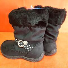 DISNEY 16.0cm ブーツ ブラックの画像