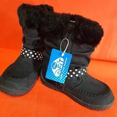 DISNEY 16.0cm ブーツ ブラックの画像