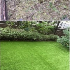 防草シートと人工芝承ります