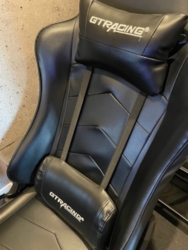 【美品】ゲーミングチェア（ブラック）GT Racing