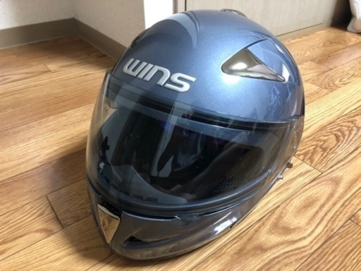 美品　WINS フルフェイス　ヘルメット　グレーMサイズ