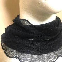 【お話し中】シルク100%　メッシュネックカバーの画像