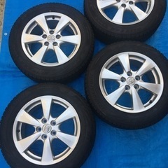 終了　エスティマ　スタッドレスタイヤ　215/60R17とホイールセット