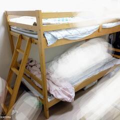 2段ベッド　ニトリ　マットレス２個つき