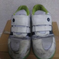 ワークマン 安全靴 作業靴 樹脂先芯 軽量 JSAA A種 耐油 マンダムセーフティーLight 769 ライムグリーン スニーカータイプ 26cmの画像