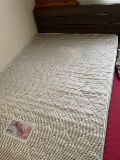 セミダブルベット　スプリングマット付き　マルマン家具
