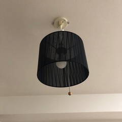 ペンダントライト　照明　電気　黒