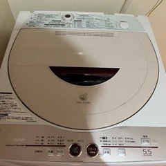 SHARP 洗濯機　お譲りしますの画像