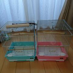 GB 鳥かご GB325角×2個 シード鳥餌