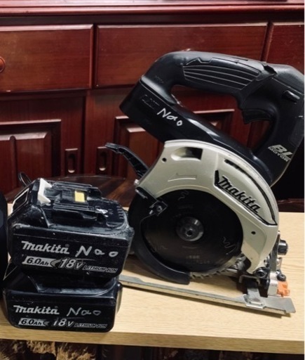 【取り引き中】マキタ　丸ノコ　125mm 18V バッテリー2個