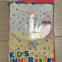 未使用品　女児3分袖インナー130　４枚の画像