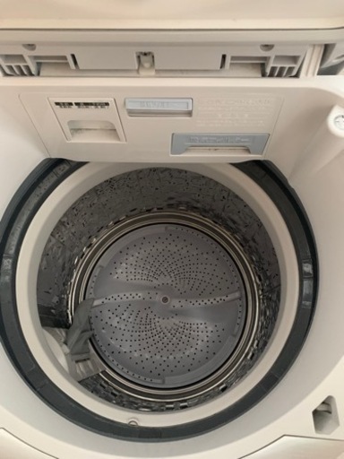 シャープ ES-TX8C-W 縦型洗濯乾燥機 （洗濯8.0kg／乾燥4.5kg）