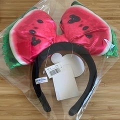 ディズニー　スイカ　カチューシャ　ミニーマウス