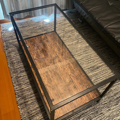 【ビンテージ風】ガラステーブル の画像