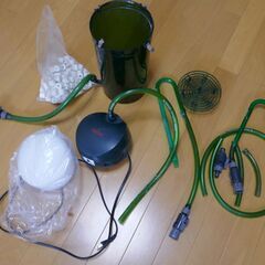 エーハイム500 60hz 水槽フィルター　熱帯魚 ろ材付き