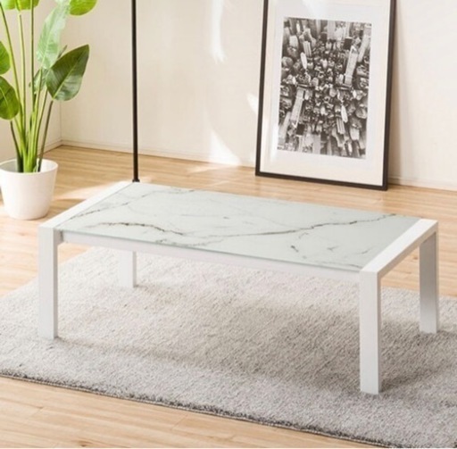 【お話中】ニトリ　ガラステーブル