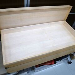 桐箪笥 幅91.5x奥行45x高さ24.2cm 着物収納 2段 桐収納ケース 木製 苫小牧西店の画像