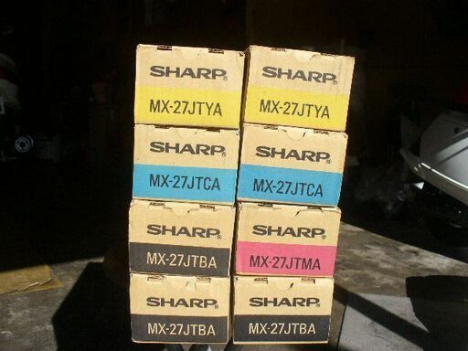 ☆シャープ複合機用純正トナー MX‐27JT 4色 合計8本 新品未使用☆