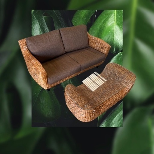 バリ風のソファーセット♪🌴テーブルセットです😊👍🏾