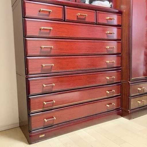 （お値下げ中）桐箪笥　加茂箪笥協同組合　桐匠　隠し箱有　鍵付き クエルカ#アドプロ 家具・インテリア 桐箪笥 加茂箪笥協同組合