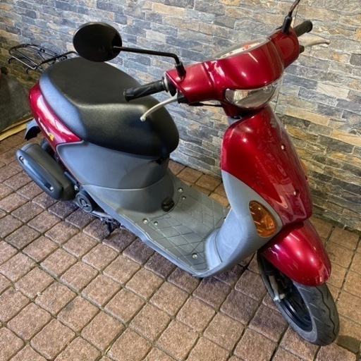 SUZUKI レッツ4 赤色　原付スクーター　メットインバイク　4サイクル　福岡市南区