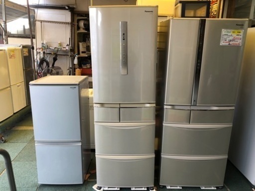 【リサイクルサービス八光　田上店　安心の1か月保証　配達・設置OK】パナソニック Panasonic NR-E435T-N [冷蔵庫（426L・右開き） シャンパン ECONAVI搭載]