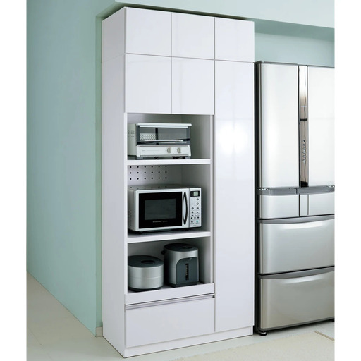 【ディノス】レンジ・オーブン・炊飯器・食器も全て収納！大型食器棚　高さ180cm幅90cm奥行45cm